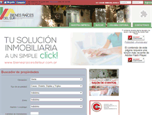 Tablet Screenshot of bienesraicesdelsur.com.ar